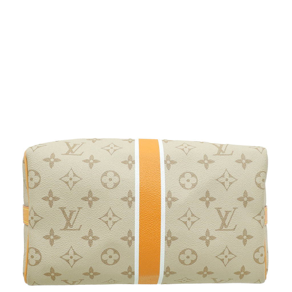 Louis Vuitton Beige Ocher Monopaname Speedy Bandouliere 25 Bag