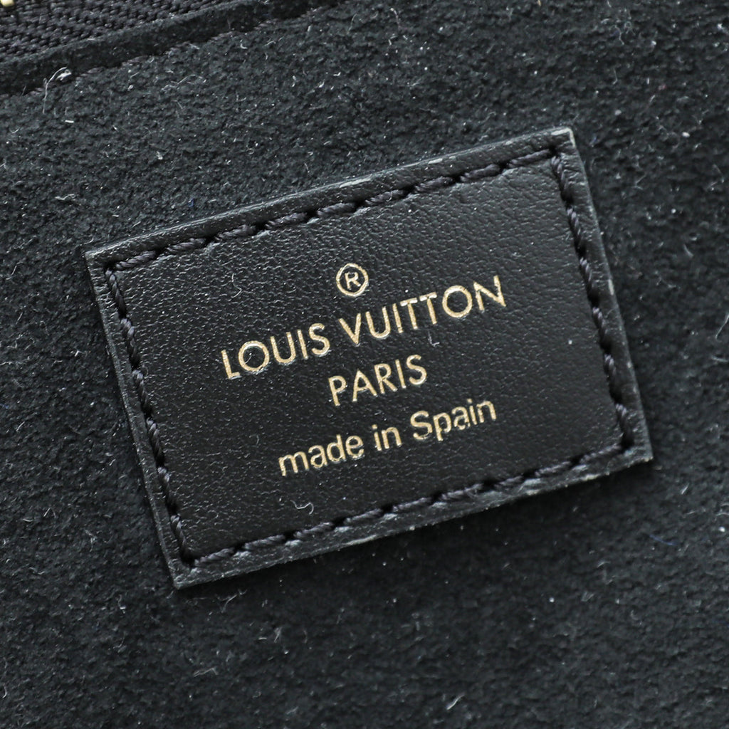 Louis Vuitton Black Monogram Empreinte Neverfull MM Bag