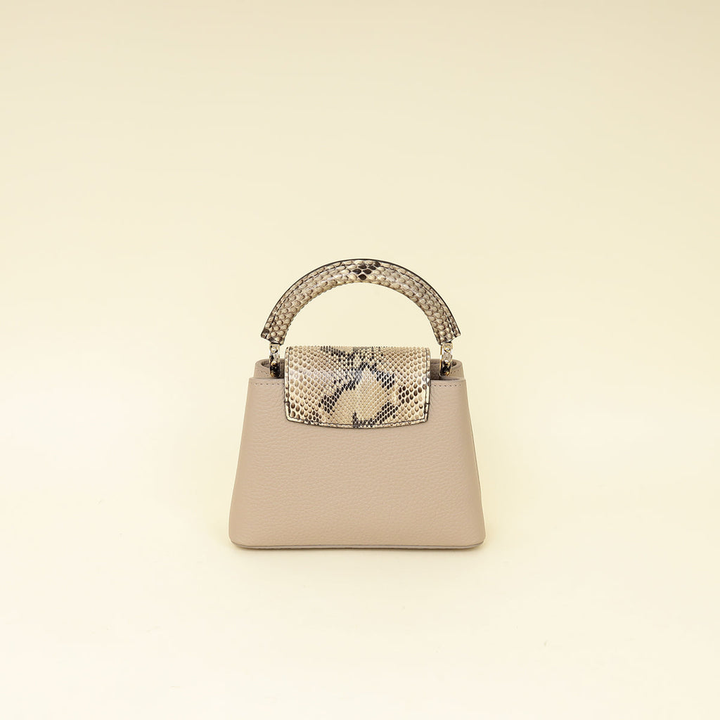 Louis Vuitton Galet Grey Mini Capucines Bag