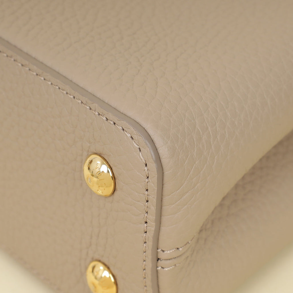 Louis Vuitton Galet Grey Mini Capucines Bag