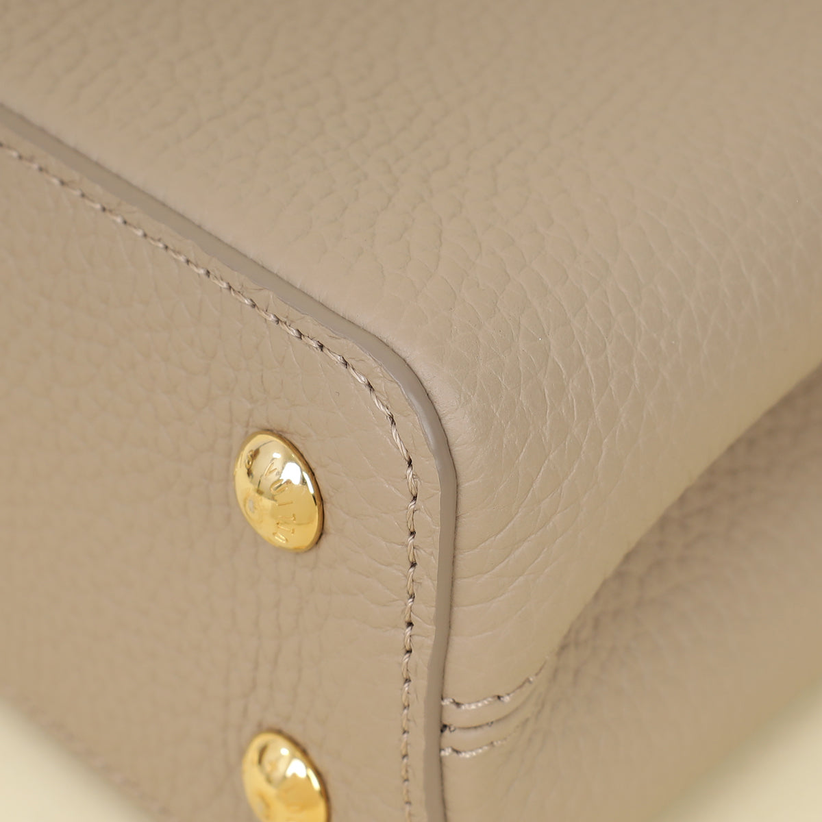 Louis Vuitton Galet Grey Mini Capucines Bag