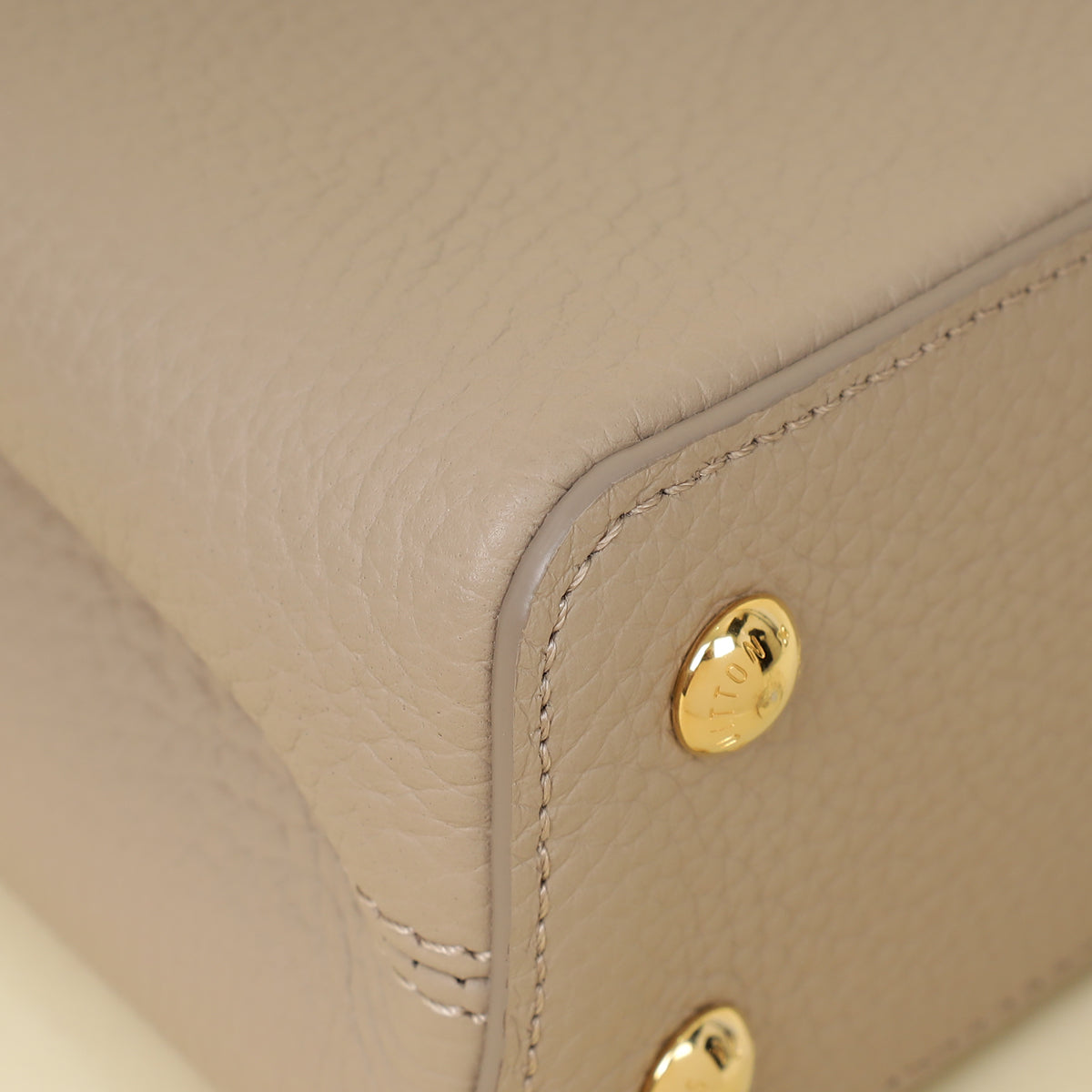Louis Vuitton Galet Grey Mini Capucines Bag