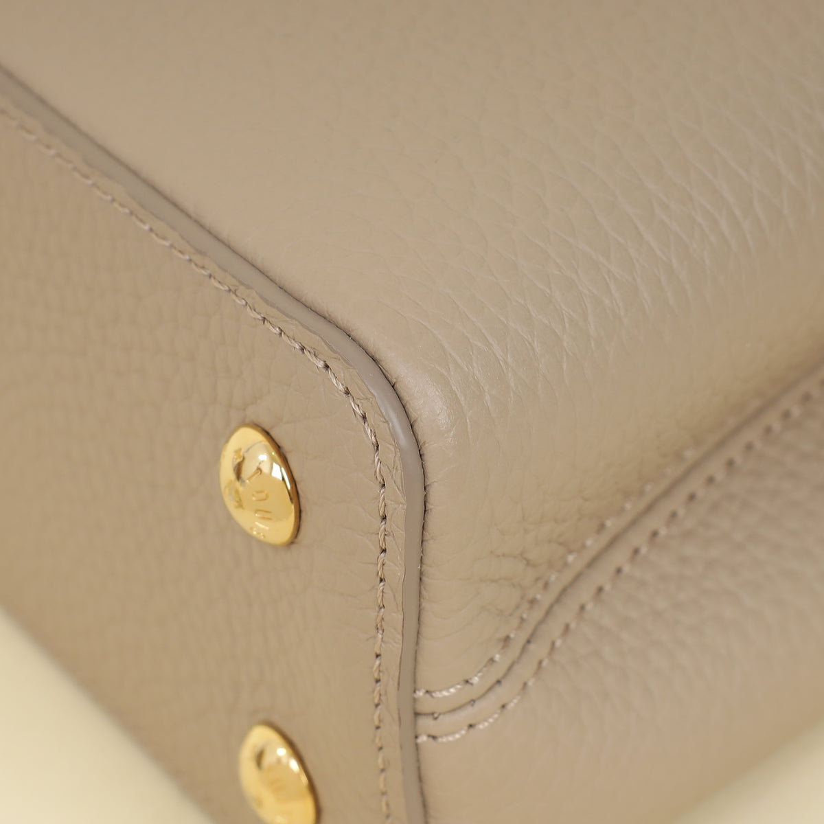 Louis Vuitton Galet Grey Mini Capucines Bag