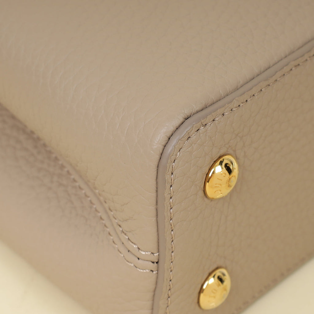 Louis Vuitton Galet Grey Mini Capucines Bag