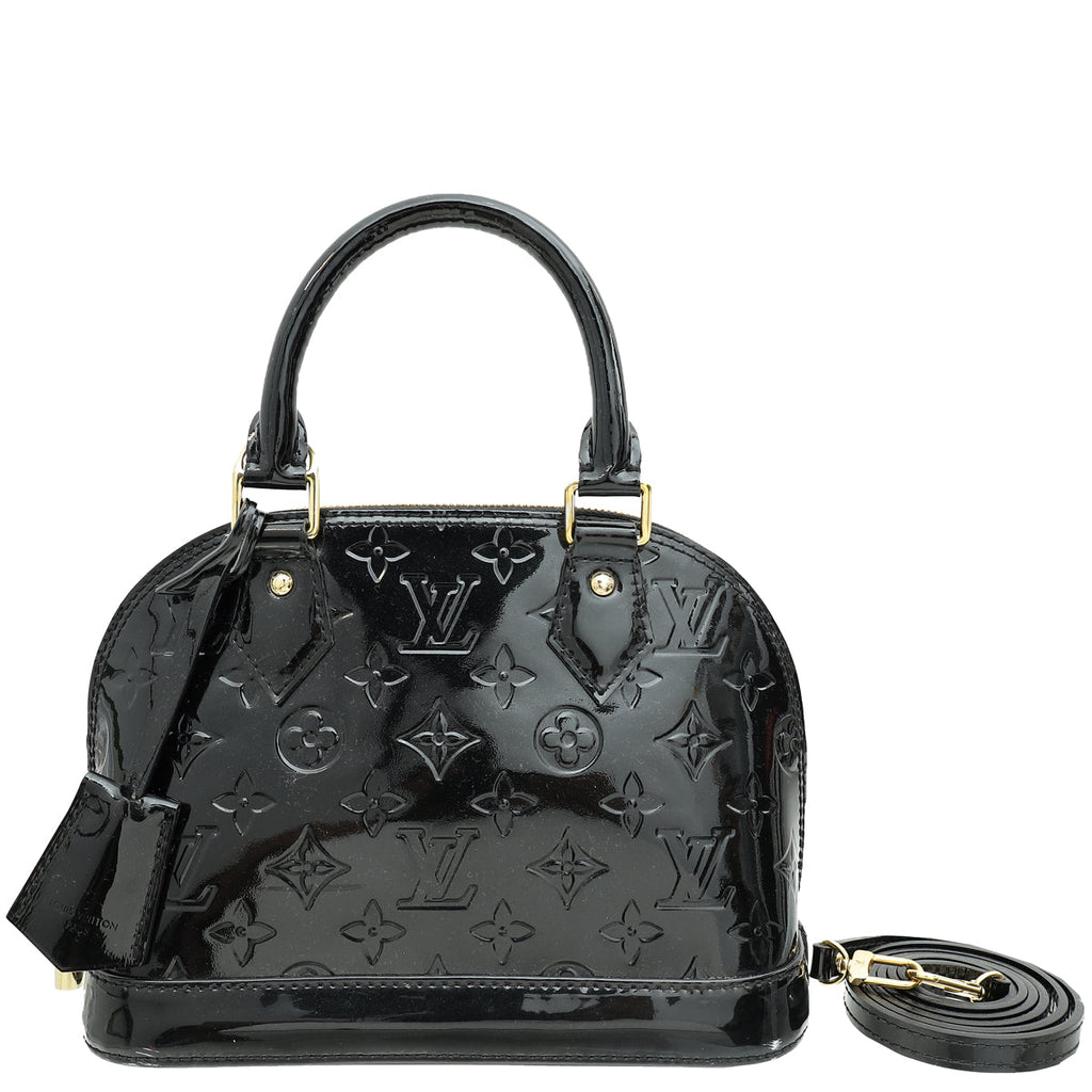 Louis Vuitton Black Monogram Vernis Alma BB Bag
