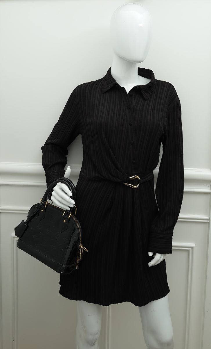 Louis Vuitton Black Monogram Vernis Alma BB Bag
