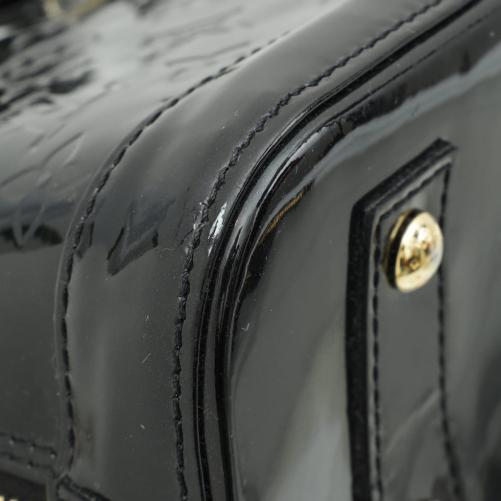 Louis Vuitton Black Monogram Vernis Alma BB Bag