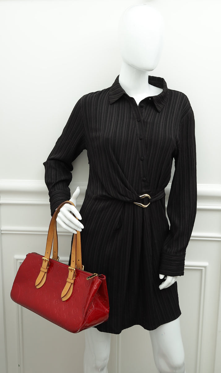 Louis Vuitton Pomme D'Amour Monogram Vernis Rosewood Avenue Bag