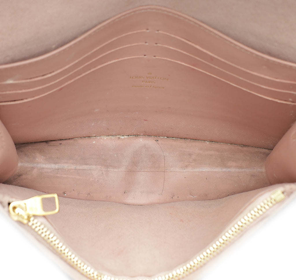 Louis Vuitton Damier Ebene Magnolia Croisette Chain Wallet