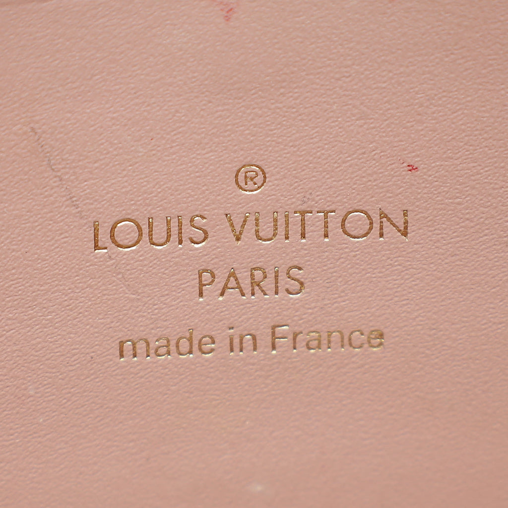 Louis Vuitton Damier Ebene Magnolia Croisette Chain Wallet