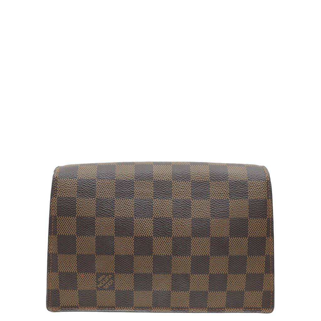 Louis Vuitton Damier Ebene Magnolia Croisette Chain Wallet