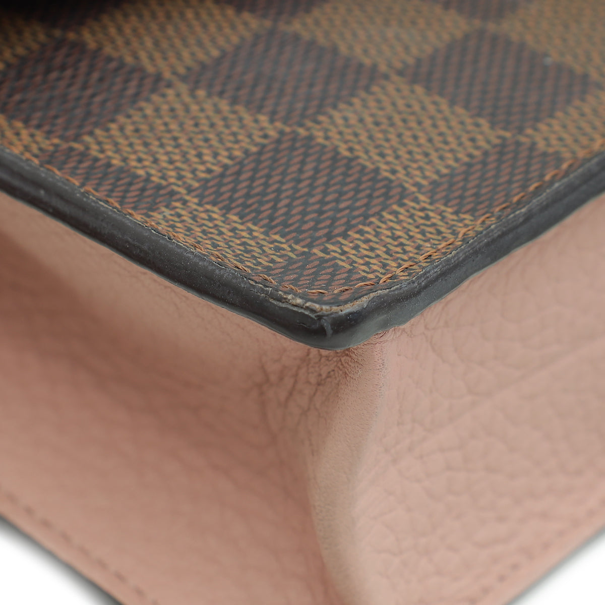 Louis Vuitton Damier Ebene Magnolia Croisette Chain Wallet