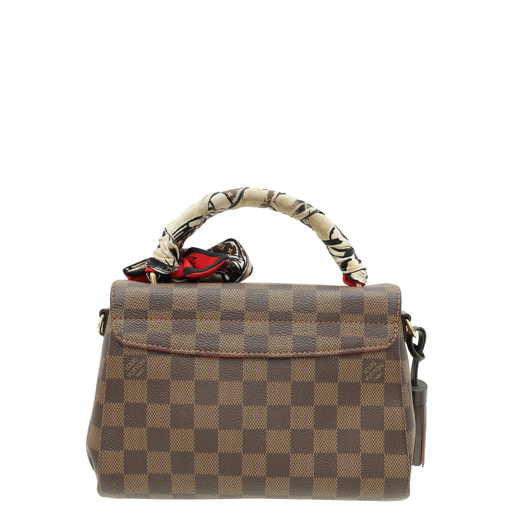 Louis Vuitton Damier Ebene Croisette Bag W/ Twilly