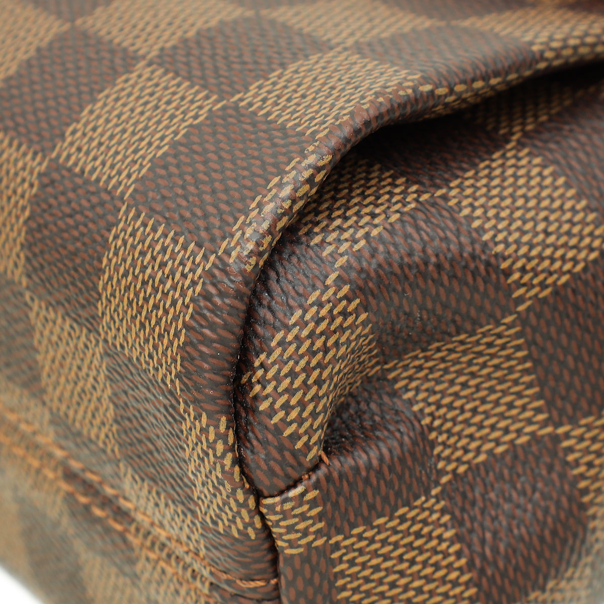 Louis Vuitton Damier Ebene Croisette Bag W/ Twilly