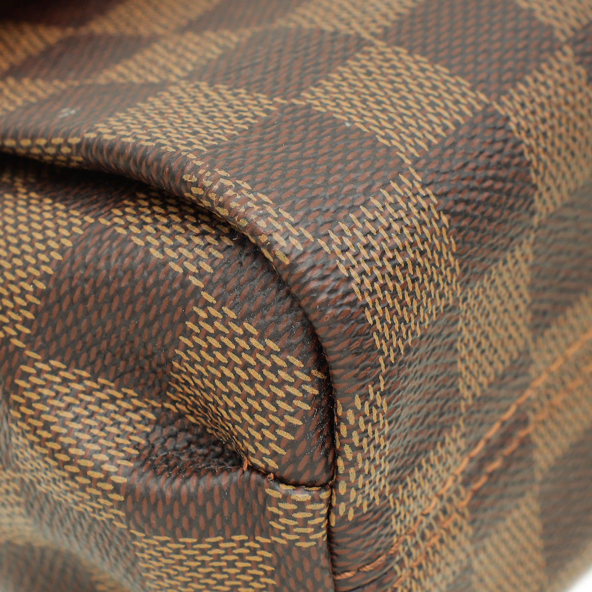 Louis Vuitton Damier Ebene Croisette Bag W/ Twilly