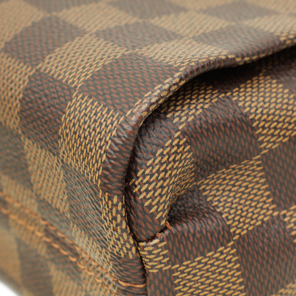 Louis Vuitton Damier Ebene Croisette Bag W/ Twilly