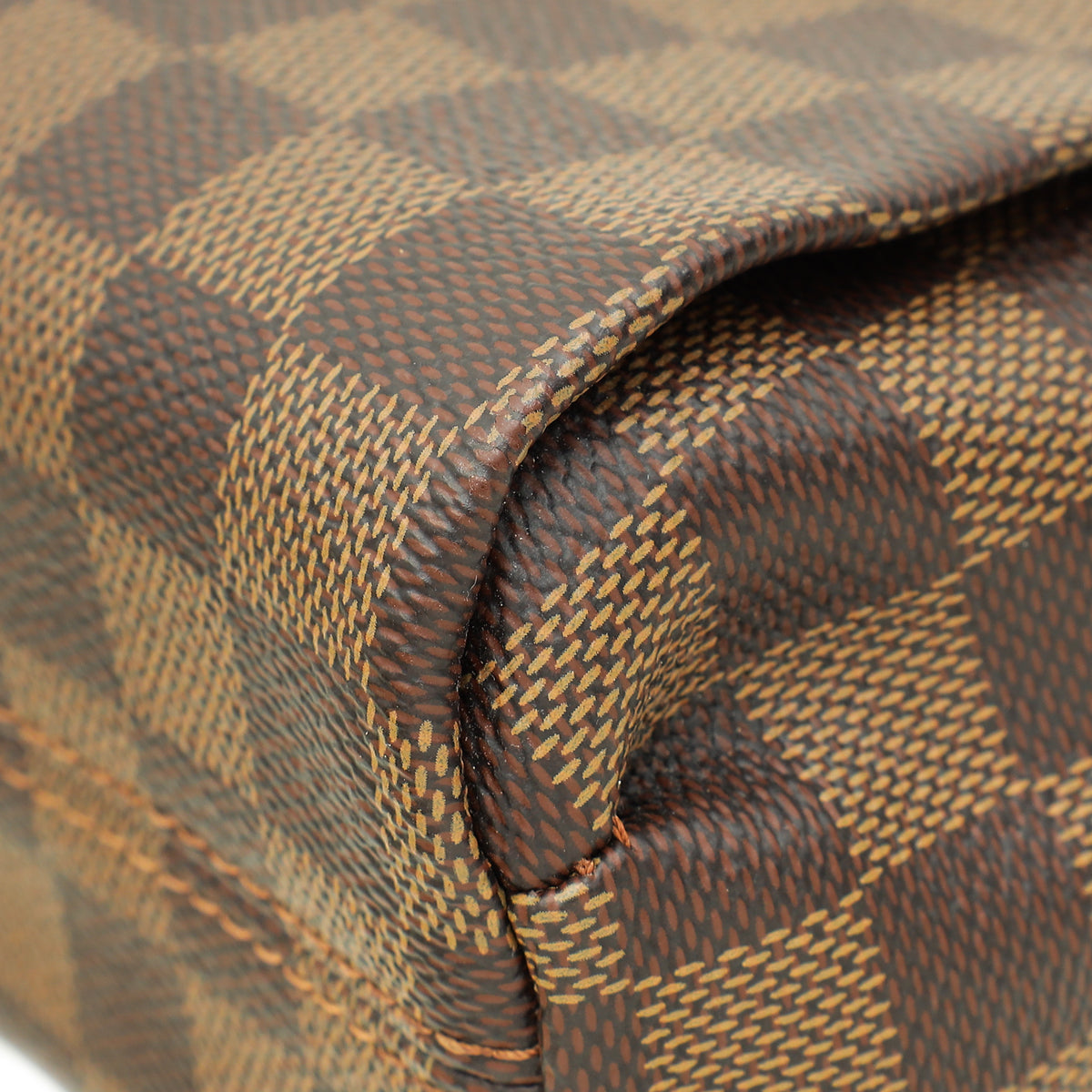 Louis Vuitton Damier Ebene Croisette Bag W/ Twilly
