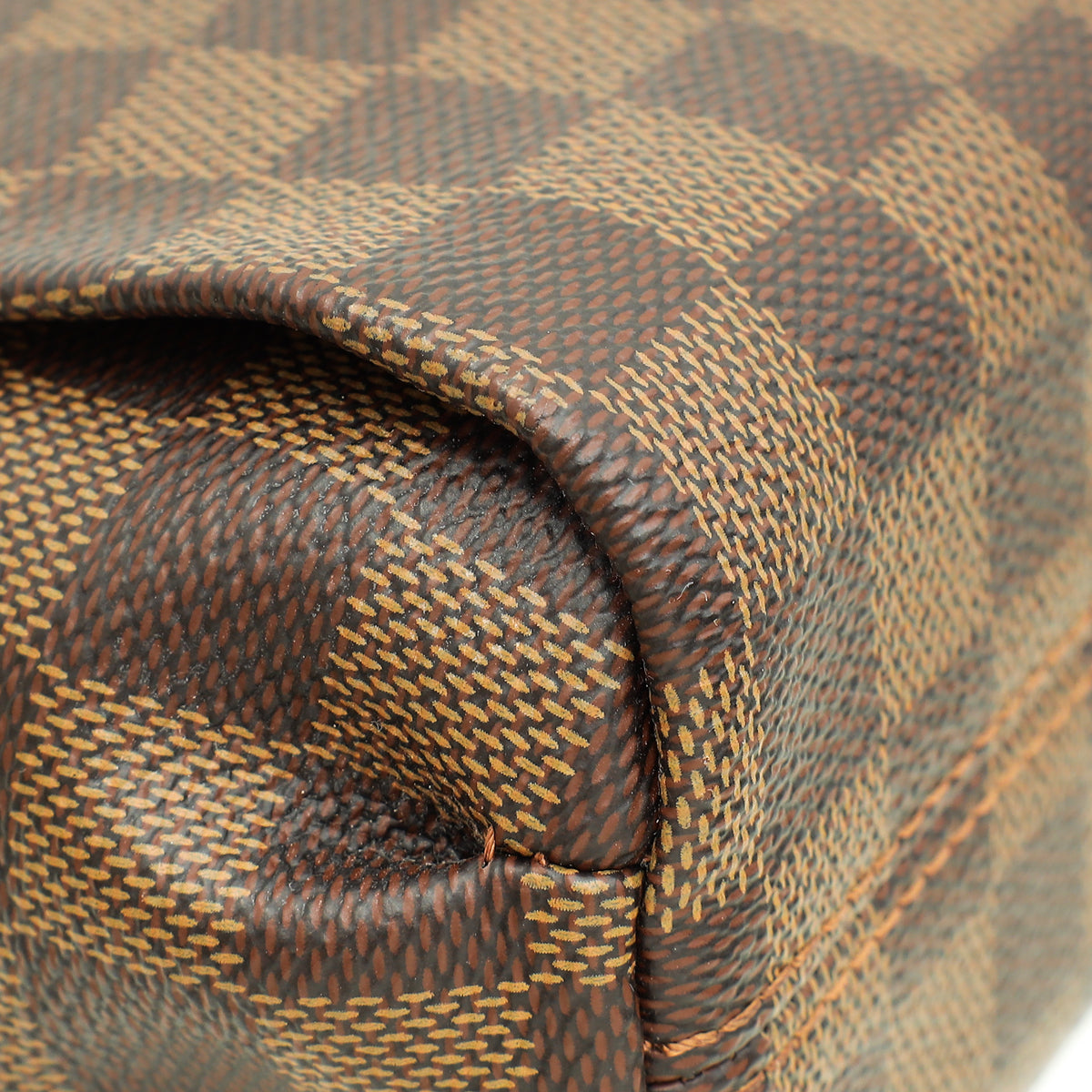 Louis Vuitton Damier Ebene Croisette Bag W/ Twilly