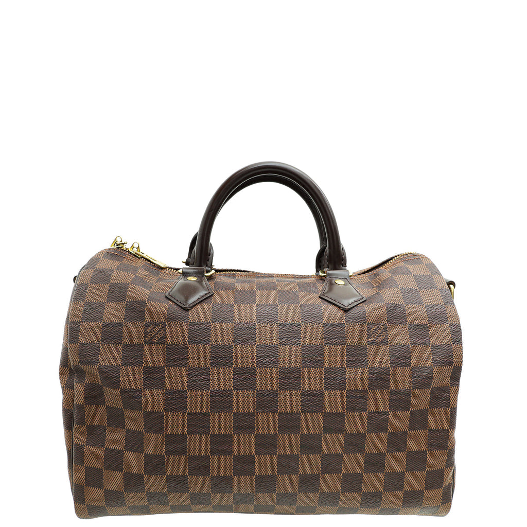 Louis Vuitton Damier Ebene Speedy 30 Bandouliere Bag
