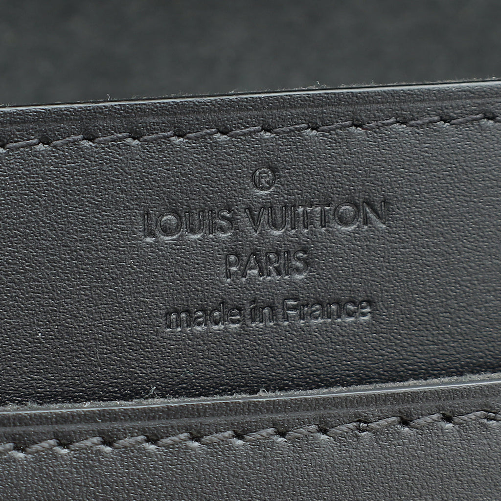 Louis Vuitton Black Louise Matte Chain Clutch