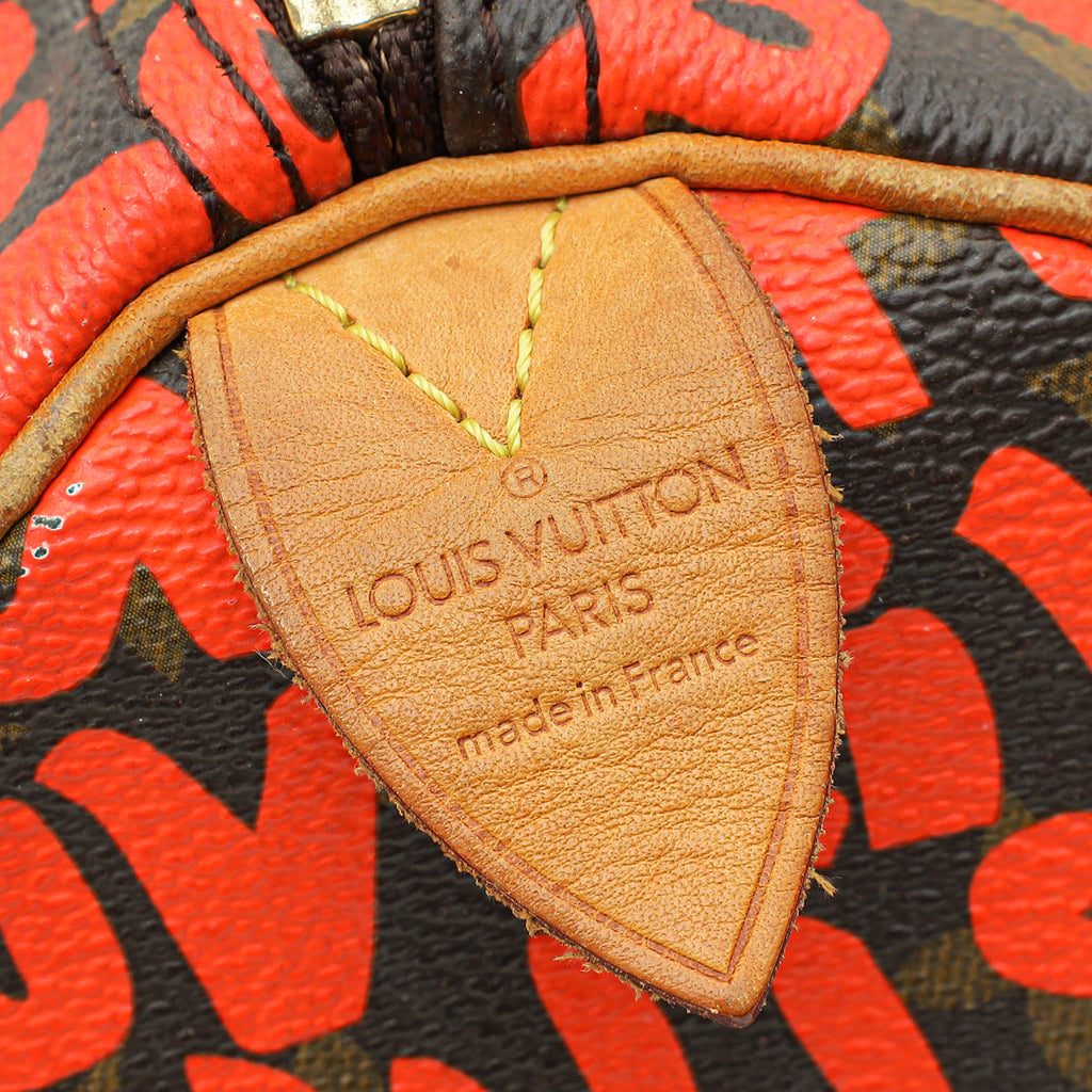 Louis Vuitton Bicolor Ltd. Ed. Graffiti Stephen Sprouse Speedy 30 Bag