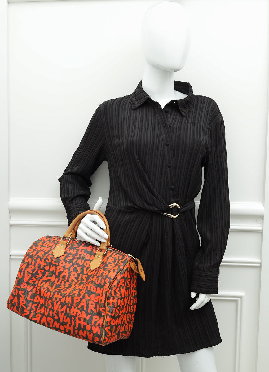 Louis Vuitton Bicolor Ltd. Ed. Graffiti Stephen Sprouse Speedy 30 Bag