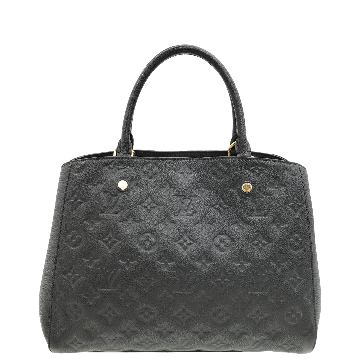 Louis Vuitton Black Monogram Empreinte Montaigne MM Bag