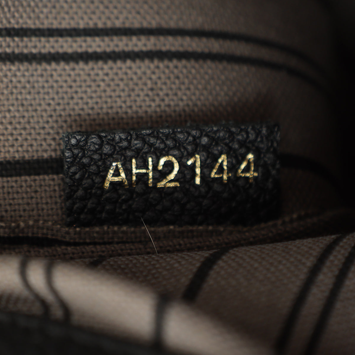 Louis Vuitton Black Monogram Empreinte Montaigne MM Bag