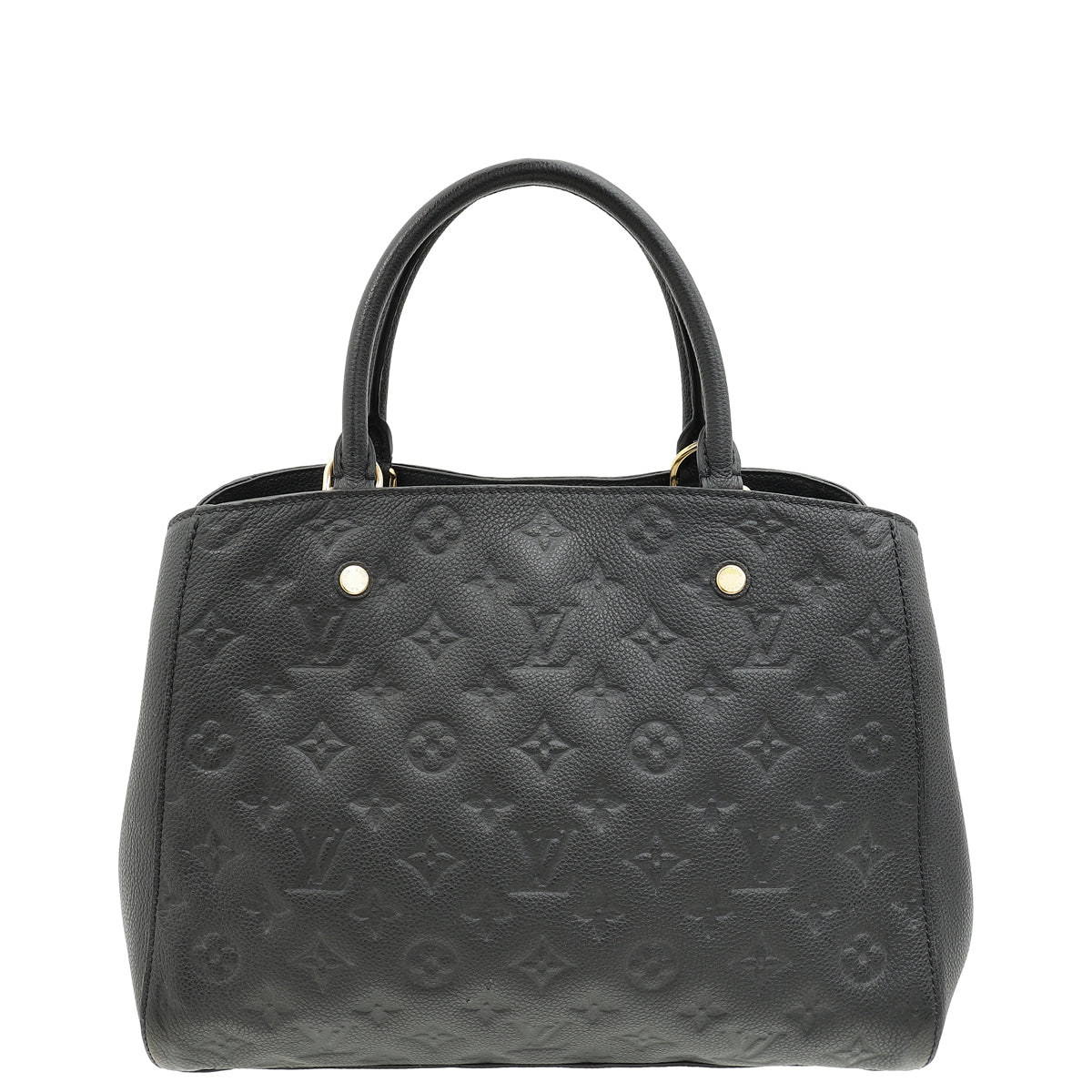 Louis Vuitton Black Monogram Empreinte Montaigne MM Bag