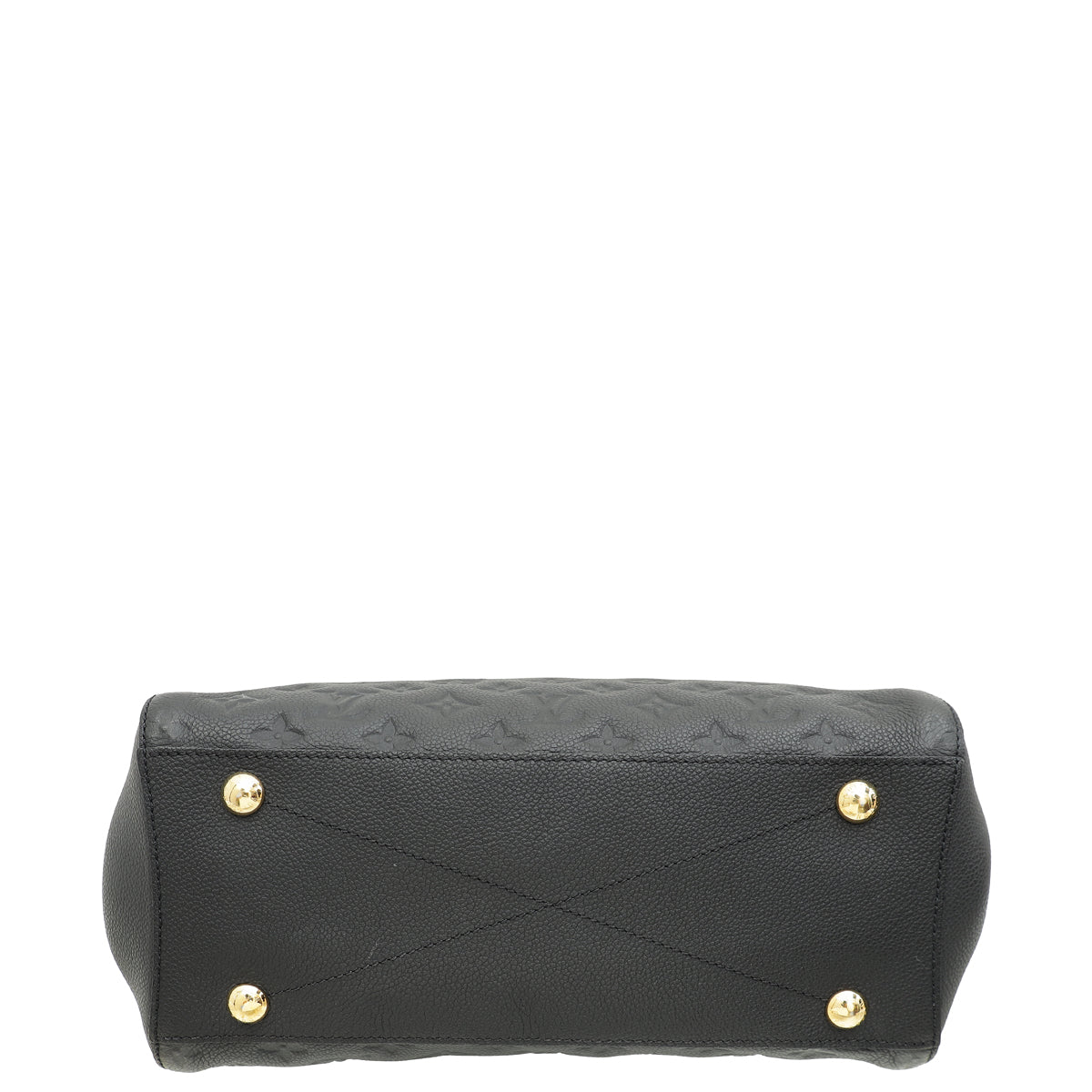 Louis Vuitton Black Monogram Empreinte Montaigne MM Bag