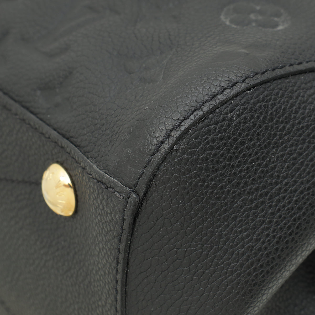 Louis Vuitton Black Monogram Empreinte Montaigne MM Bag