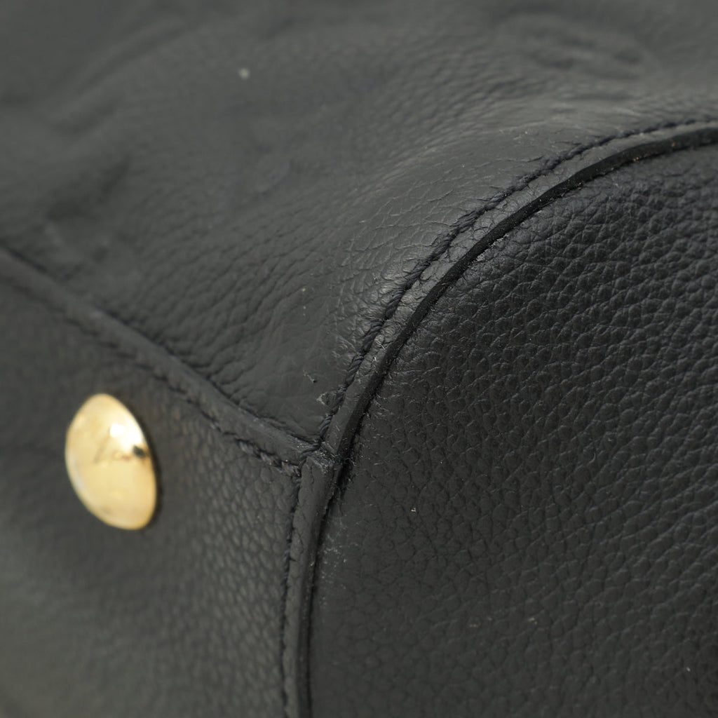 Louis Vuitton Black Monogram Empreinte Montaigne MM Bag