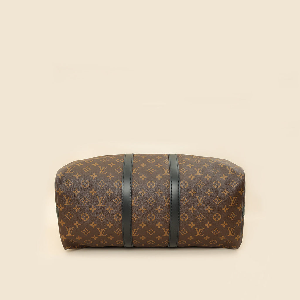 Louis Vuitton Monogram Macassar Keepall Bandouliere 45 Bag