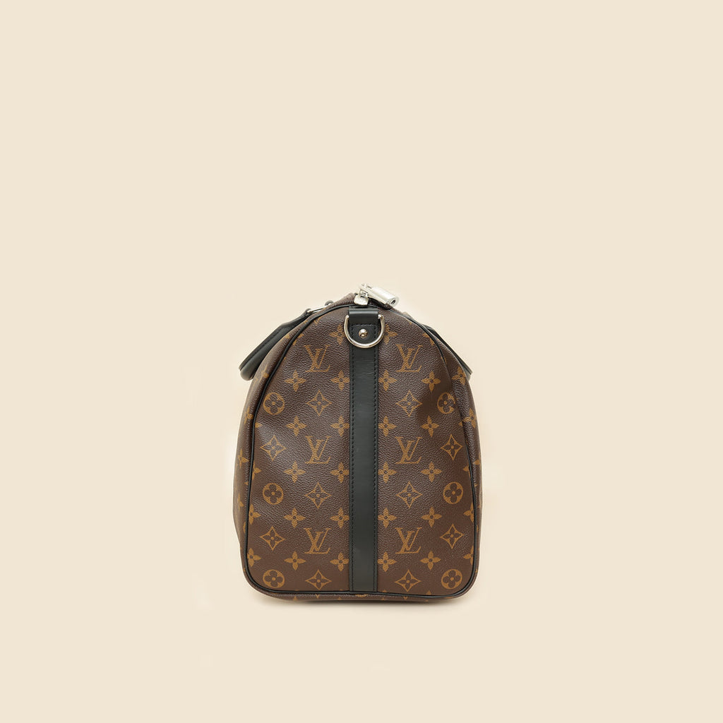 Louis Vuitton Monogram Macassar Keepall Bandouliere 45 Bag