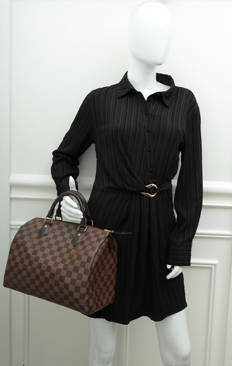 Louis Vuitton Damier Ebene Speedy 30 Bag