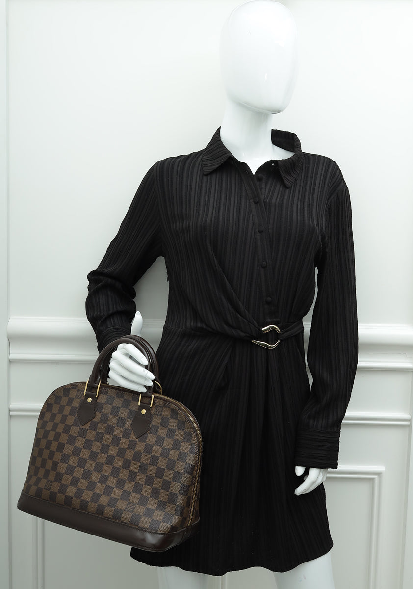 Louis Vuitton Damier Ebene Alma PM Bag