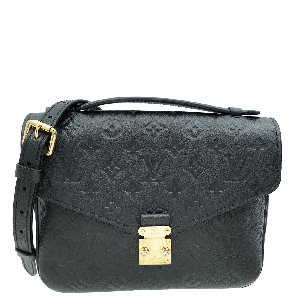 Louis Vuitton Black Monogram Empreinte Pochette Metis Bag