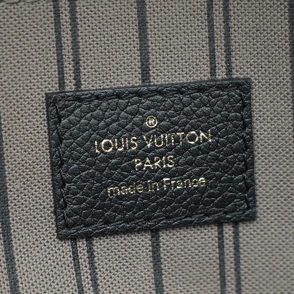Louis Vuitton Black Monogram Empreinte Pochette Metis Bag