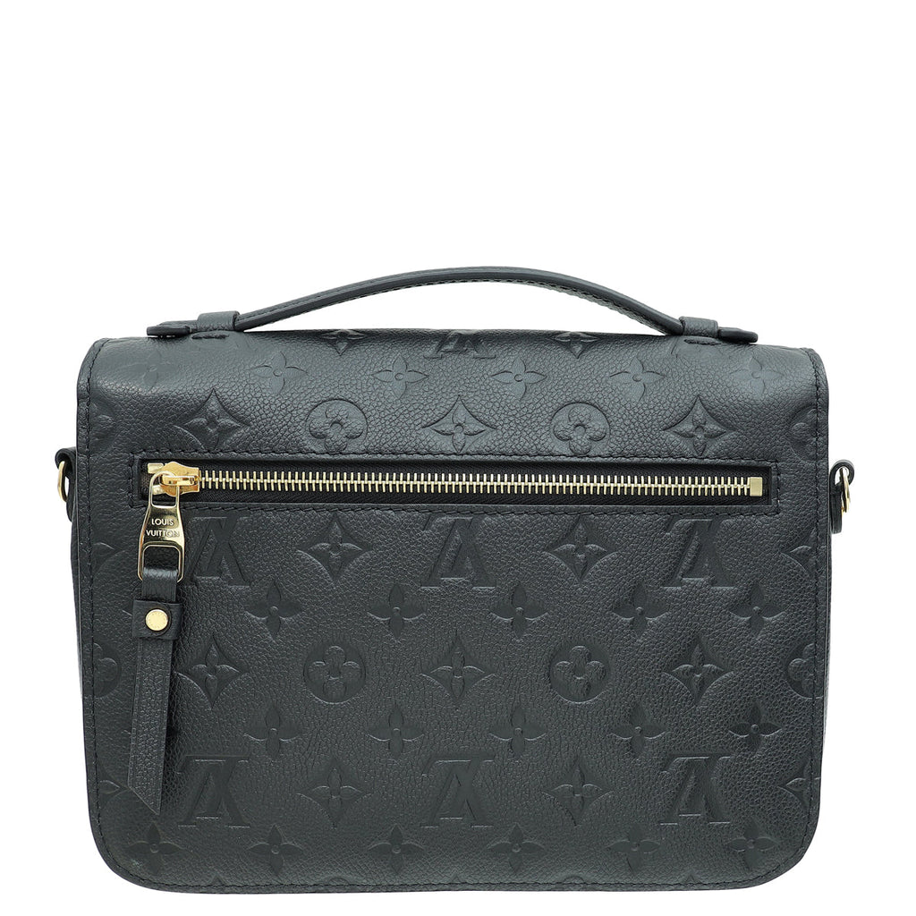Louis Vuitton Black Monogram Empreinte Pochette Metis Bag