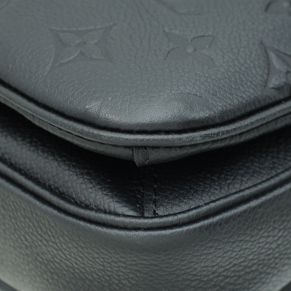 Louis Vuitton Black Monogram Empreinte Pochette Metis Bag