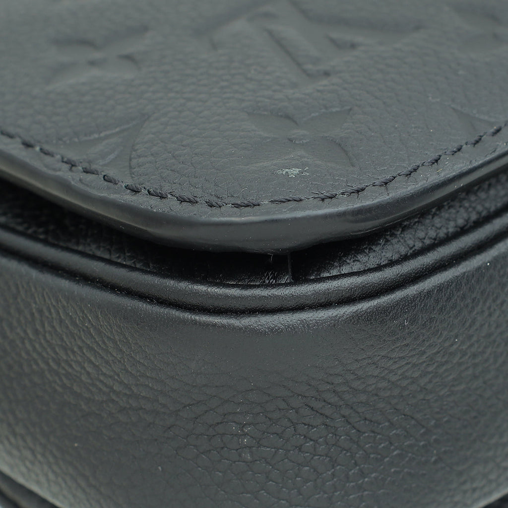 Louis Vuitton Black Monogram Empreinte Pochette Metis Bag