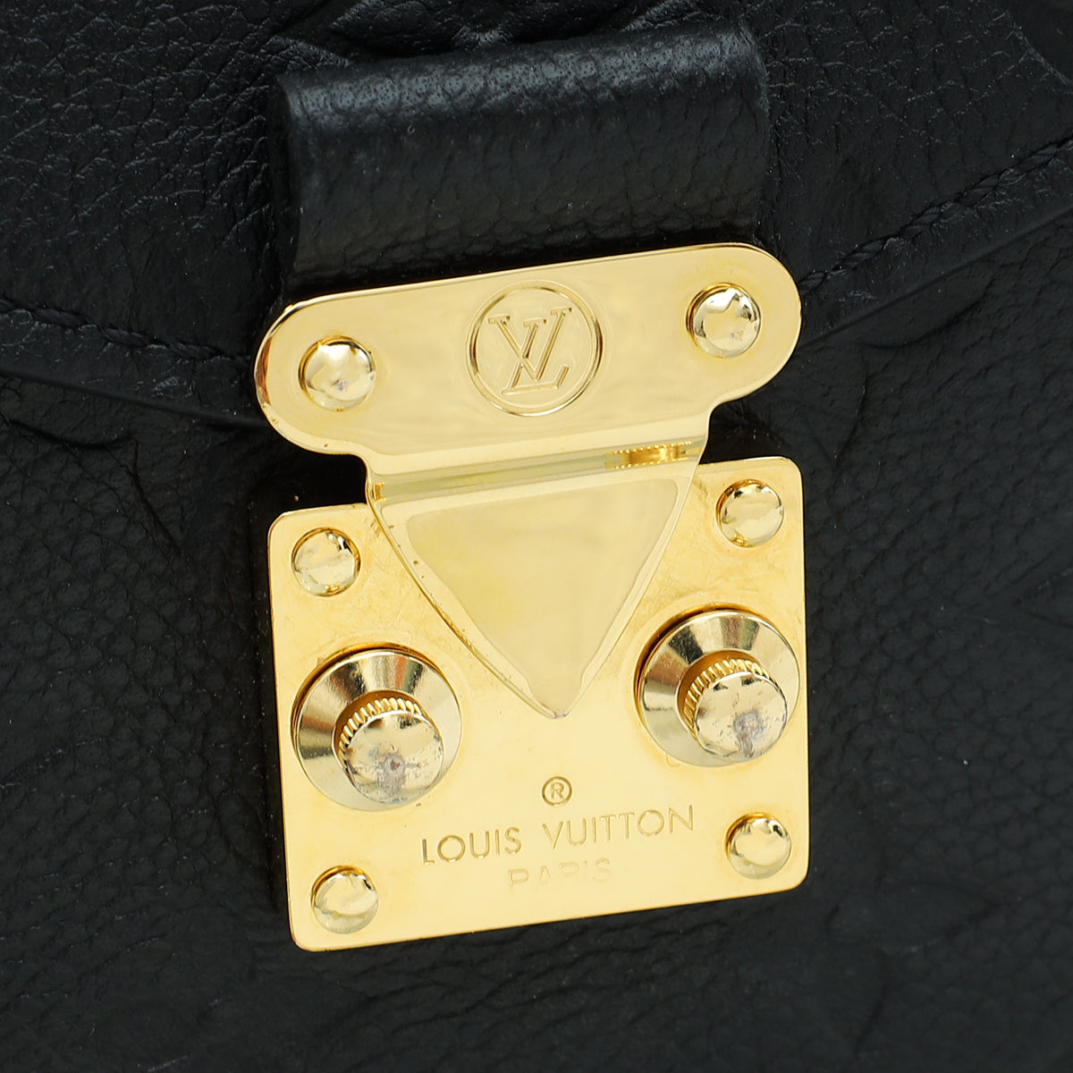 Louis Vuitton Black Monogram Empreinte Pochette Metis Bag