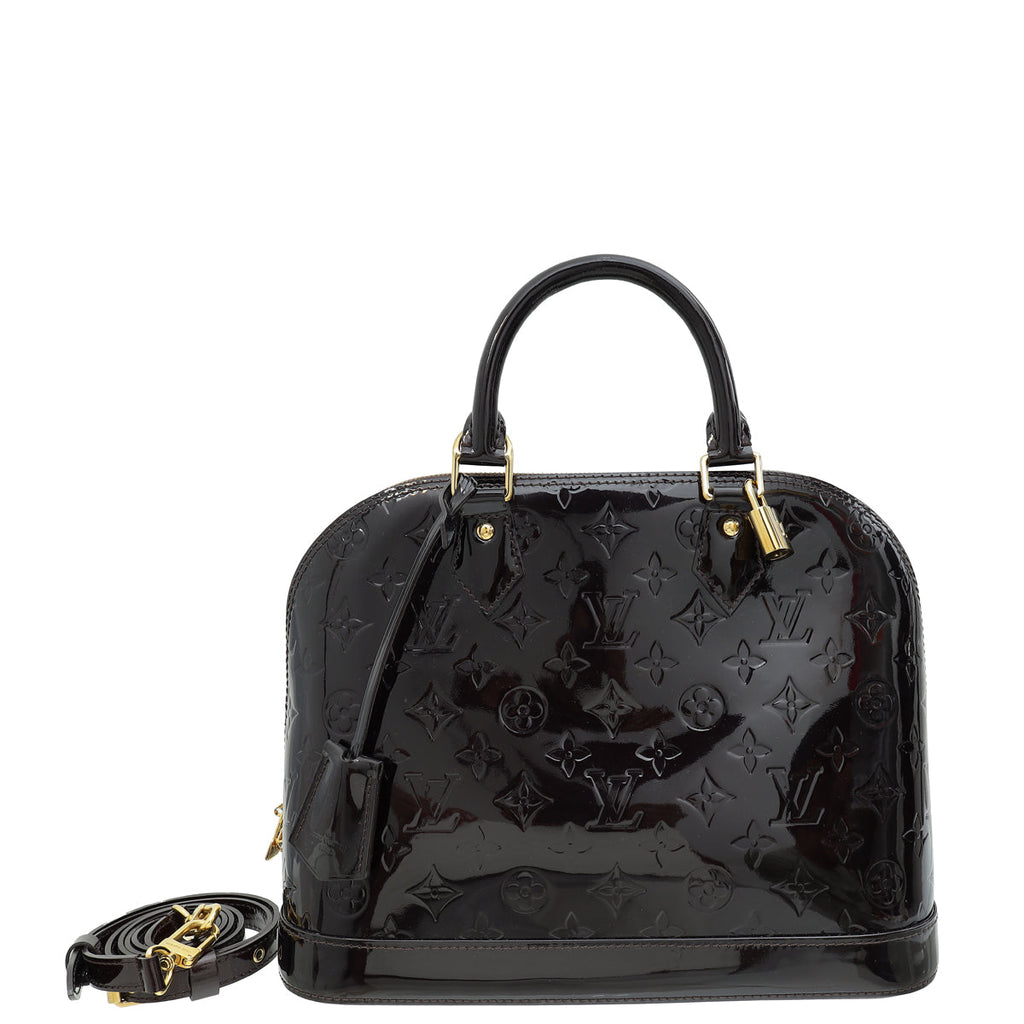Louis Vuitton Amarante Monogram Vernis Alma PM Bag