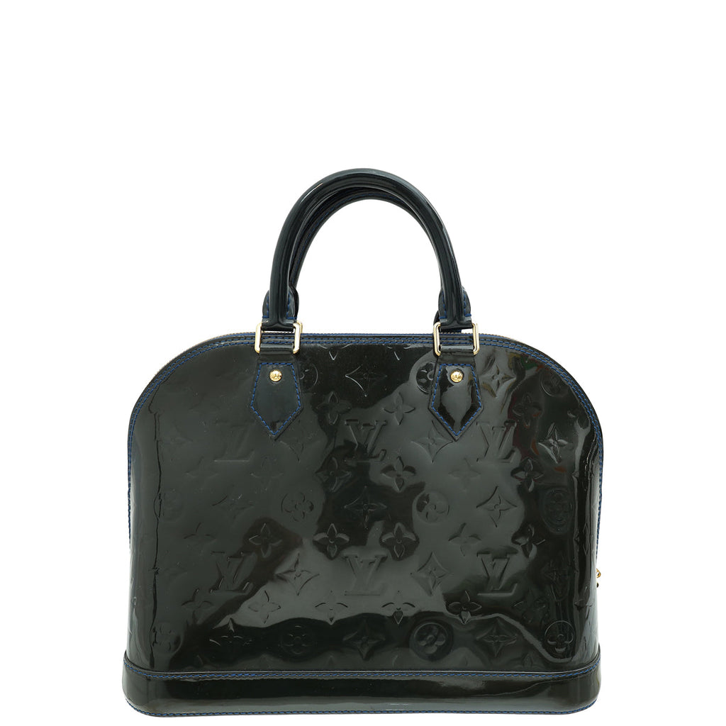 Louis Vuitton Grand Bleu Monogram Vernis Alma PM Bag