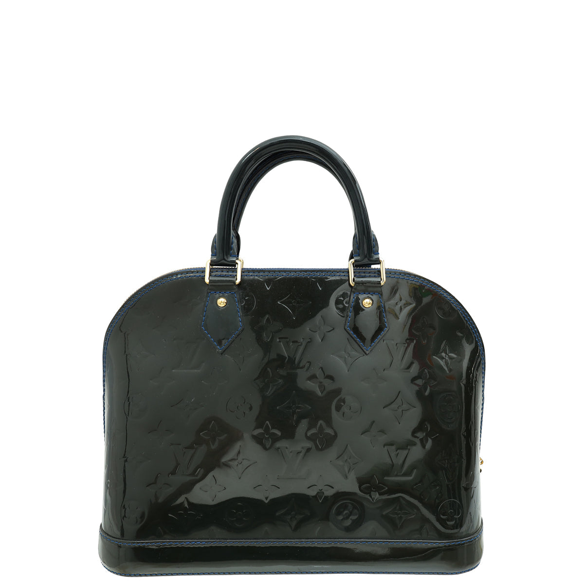 Louis Vuitton Grand Bleu Monogram Vernis Alma PM Bag