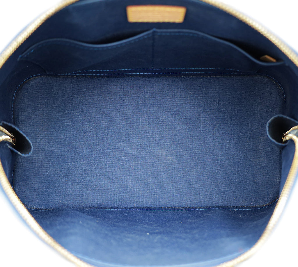 Louis Vuitton Grand Bleu Monogram Vernis Alma PM Bag