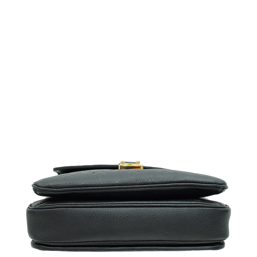 Louis Vuitton Black Monogram Empreinte Pochette Metis Bag
