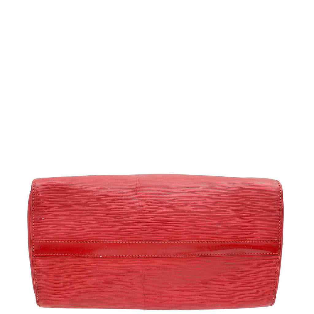 Louis Vuitton Red Speedy 35 Bag