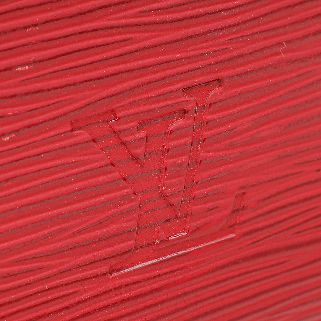 Louis Vuitton Red Speedy 35 Bag