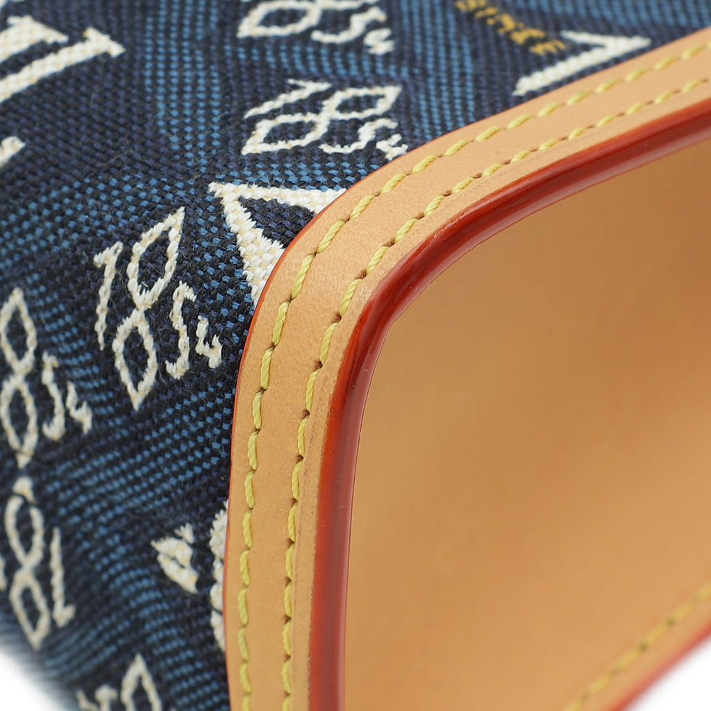 Louis Vuitton Navy Blue Jacquard Since 1854 Toiletry Pouch 26